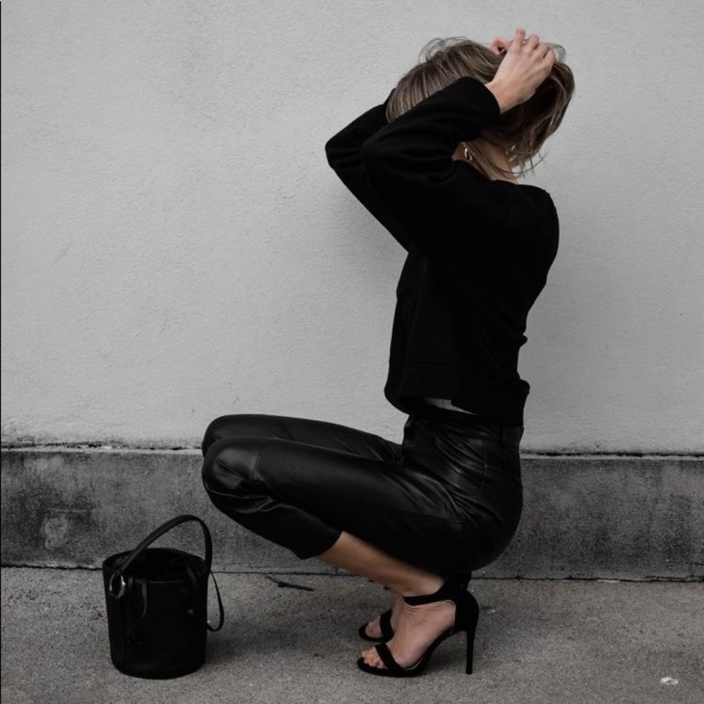 Zara leather pants